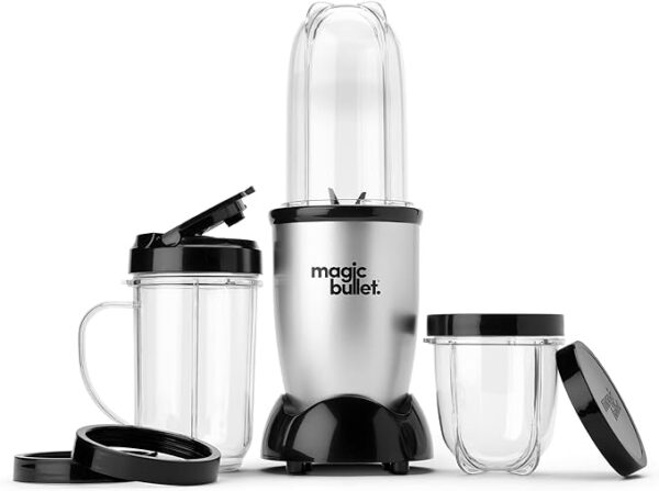 Magic Bullet Blender, Small, Silver, 11 Piece Set - Image 4