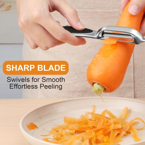 TACGEA Vegetable Peeler for Kitchen, Potato Peelers for Fruit Straight - Image 2