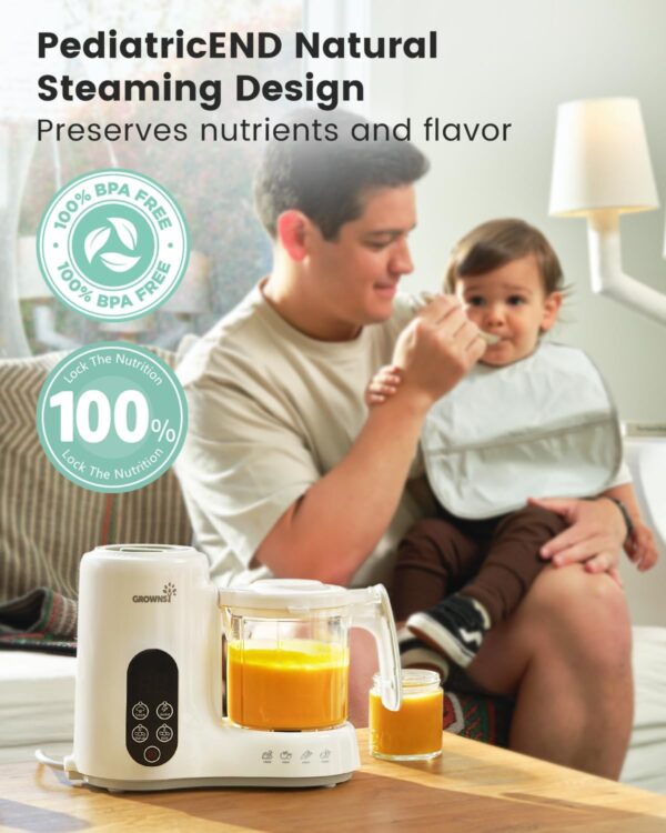 Baby Food Maker with Steam Basket, One Step Baby Food - Image 2