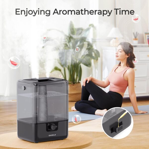 6L Humidifiers for Bedroom Large Room Home, CHIVALZ Cool Mist Top Fill Humidifiers - Image 4