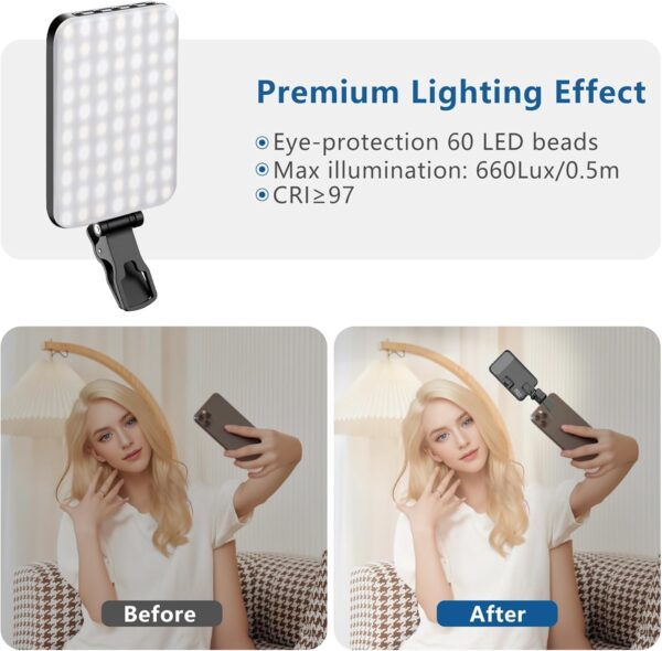 ALTSON 60 LED Portable Selfie Light Video Conference - Image 3