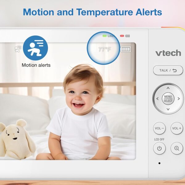 Baby Monitor with Camera and Audio, 7” IPS Screen, - Image 4