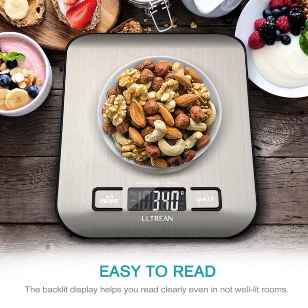 Ultrean Food Scale, Digital Kitchen Scale Weight Grams - Image 3