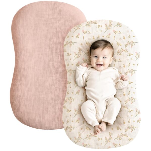 Muslin Baby Lounger Cover 2 Pack, 100%